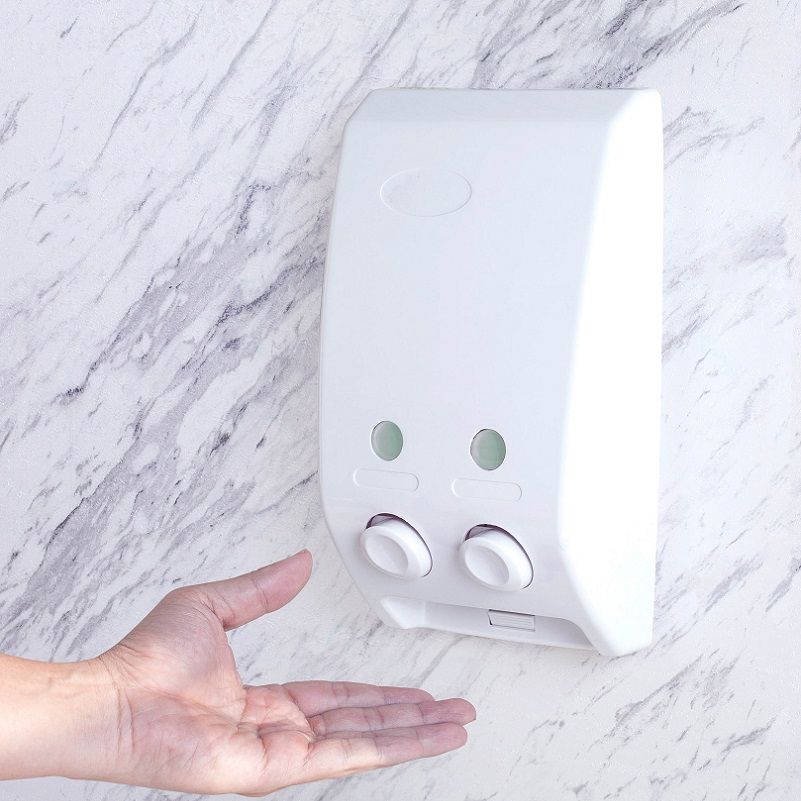 Wall Mounted Double Soap Dispenser 350ml lockable Double Dispenser